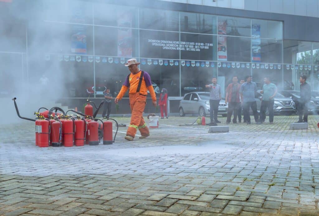 March,2023,,Jakarta,Indonesia,,A,Firefighter,Training,Held,By,A