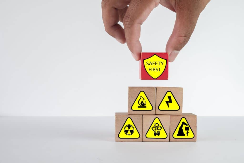 Occupational,Health,And,Safety,(ohs),Concept.,A,Hand,Places,A